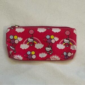 Hello Kitty Hot Pink Balloon Print Kids Pencil Pouch